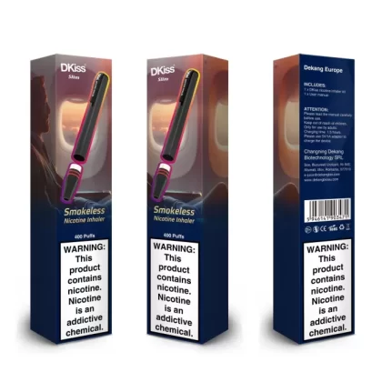 DKiss Slim Smokeless Nicotine Inhaler - 400 puffs - White / Mint