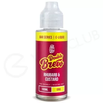 Rhubarb & Custard Shortfill E-Liquid by Double Brew Bar Series 100ml
