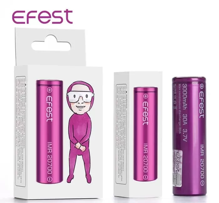EFEST 20700 Battery 3100mAh 30A – Li-MN Battery High Drain - EFEST / 3100 mAh - Image 2