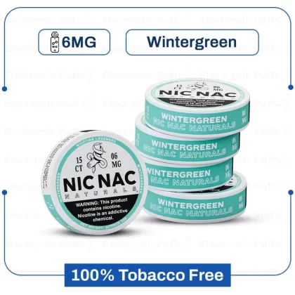 Buy Nic Nac Wintergreen 6mg Non Tobacco Nicotine Pouch Online