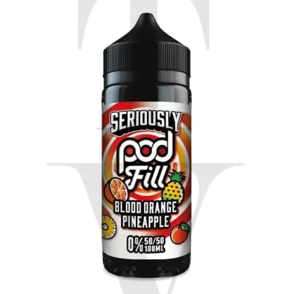 SERIOUSLY POD FILL BLOOD ORANGE PINEAPPLE SHORTFILL E-LIQUID