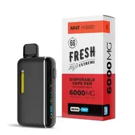 6000mg D8, THCP Vape Pen – AK47 – Hybrid – 6ml – Fresh