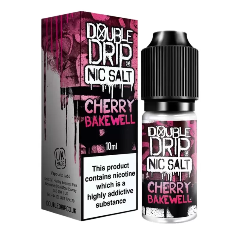 Cherry Bakewell Nic Salt E-Liquid by Double Drip (10ml) - 20mg