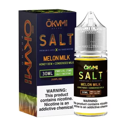 Sale $8.95 – Okami Salts Melon Milk 30ml Nic Salt Vape Juice