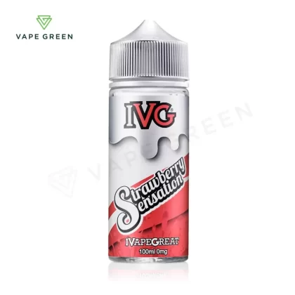 Strawberry Sensation Shortfill E-Liquid by IVG 100ml - Eliquidsupply