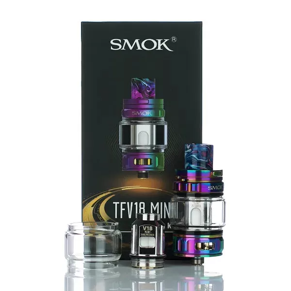 SMOK TFV18 Mini Sub-Ohm Tank - 7-Color Rainbow - Image 2