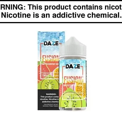 KIWI PASSIONFRUIT GUAVA ICED BY 7 DAZE FUSION 100ML - Vapejuice