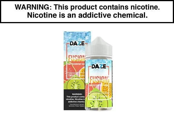 KIWI PASSIONFRUIT GUAVA ICED BY 7 DAZE FUSION 100ML - Vapejuice