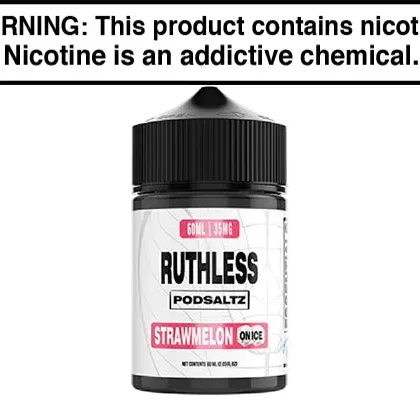 STRAWMELON ON ICE BY RUTHLESS ESSENTIALS SALT 60ML - Vapejuice
