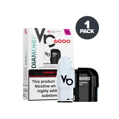Cherry Ice Vapes Bars Diamond 6000 Prefilled Pods