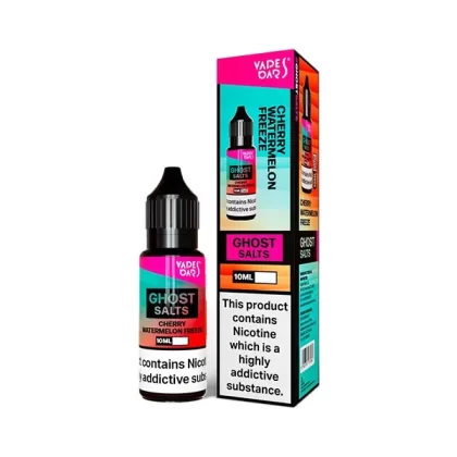 Vapes Bars Ghost Salts Cherry Watermelon Freeze E Liquid 10ml - Nicotine Strength#20mg>10mg