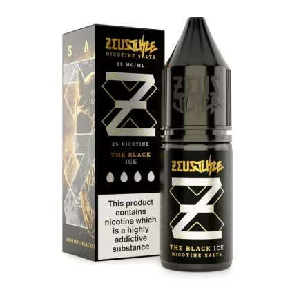 The Black Ice Nic Salt E-Liquid by Zeus Juice (10ml) - 5mg