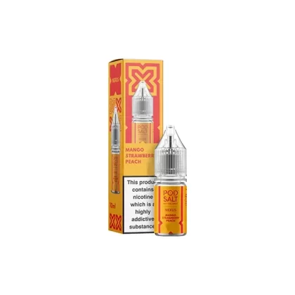 Pod Salt Nexus Mango Strawberry Peach E Liquid 10ml - Nicotine Strength#20mg>10mg>5mg