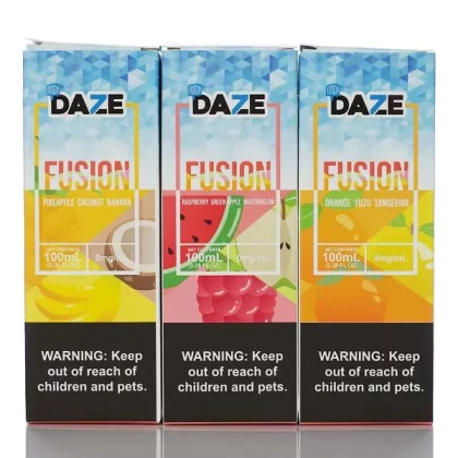 7 Daze Fusion ICED - No Nicotine Vape Juice - 100ml - Raspberry Green Apple Watermelon ICED