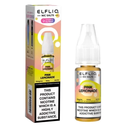 Pink Lemonade Nic Salt E-Liquid by Elf Bar Elfliq (10ml) - 5mg