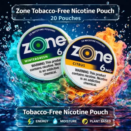 Zone Tobacco-Free Nicotine Pouch 20 Pouches - Mint