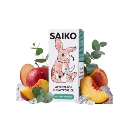 Liquid SAIKO Salt 18mg 9ml Apple Peach Eucalyptus Ice