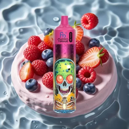 Fumot RandM Tornado 30000 Puffs Disposable Vape 30mL 5% Nicotine Blueberry Strawberry Raspberry Ice Cream - Bangvapeaustralia