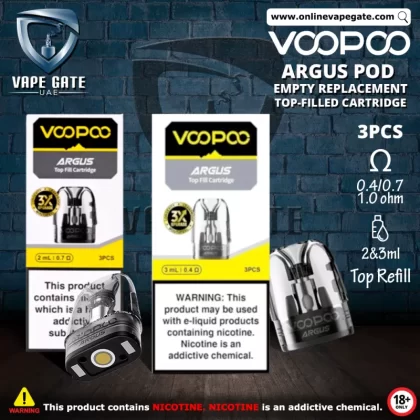 Voopoo Argus Pod Empty Replacement Top-Filled Cartridge - 0.7 ohm (3ml)