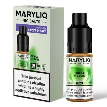 TRIPLE MELON NIC SALT E LIQUID BY MARYLIQ