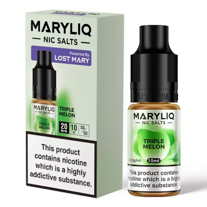 TRIPLE MELON NIC SALT E LIQUID BY MARYLIQ