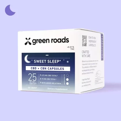 Green Roads Sweet Sleep CBD Capsules – (30ct) 750mg