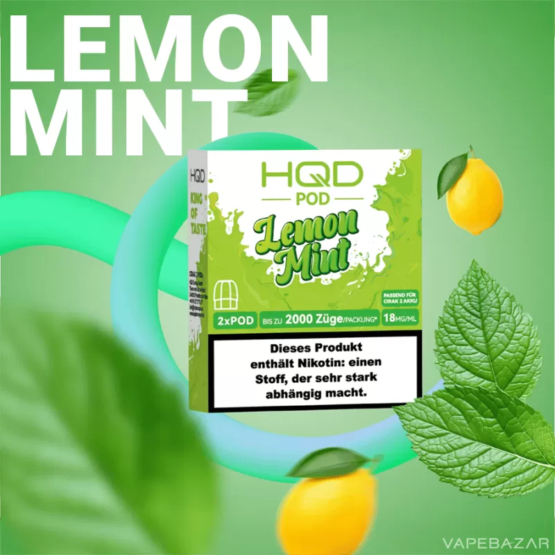 HQD Cirak 2 Pods – Lemon Mint - HQD Cirak / Nein / 2ml / 18mg/ml