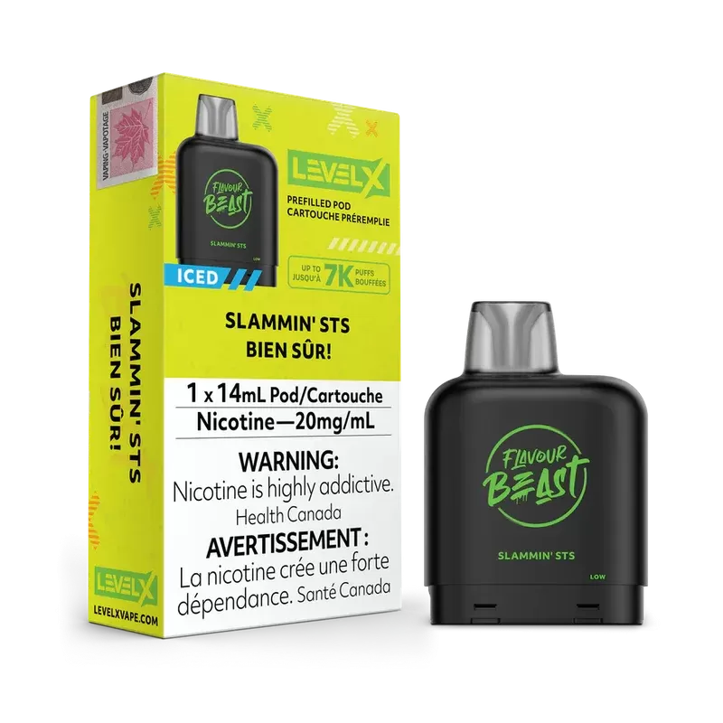 LEVEL X FLAVOUR BEAST PODS – SLAMMIN STS 25000K