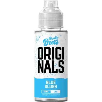 OHM BREW DOUBLE BREW ORIGINALS BLUE SLUSH 100ML SHORTFILL E-LIQUID