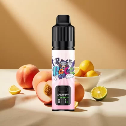 IGET BAR PLUS S3 POD 10000 Puffs 18ml 5% Peach Lychee Lime Ice Disposable Vape