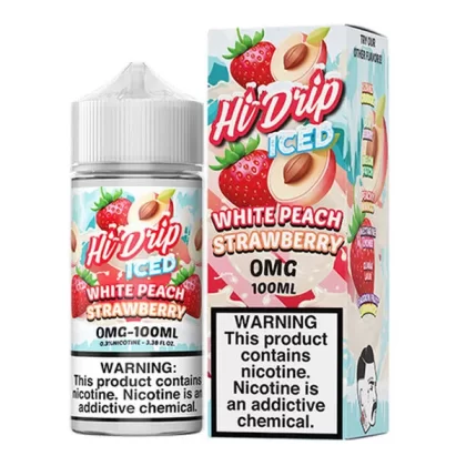 White Peach Strawberry Ice | Hi-Drip | 100ml - 0MG
