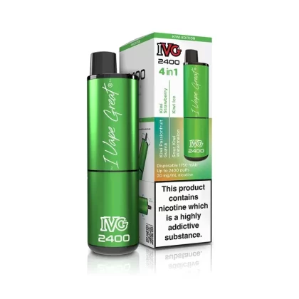 Kiwi Edition IVG 2400 1 in 1 Multiflavour Disposable Vape – 2400 Puffs