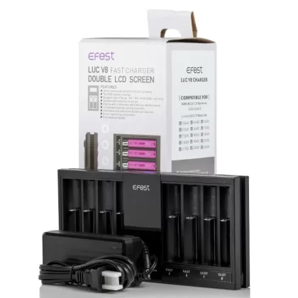 EFEST LUC V8 Double LCD Screen Fast Battery Charger