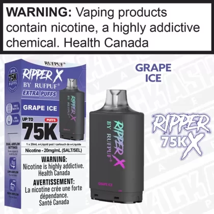 Grape Ice RIPPER X 75K 20mL POD