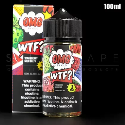 OMG – WTF Strawberry Sour Belts Eliquid 100ml