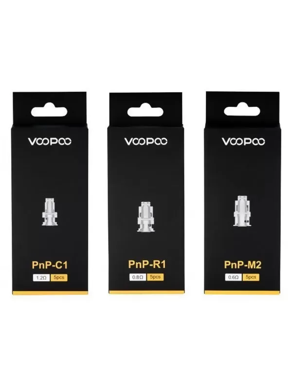 Voopoo PNP Replacement Coils (5 Pack) - 0.3ohm PnP-VM1 Mesh, 0.45ohm PnP-M1 Single - Image 2