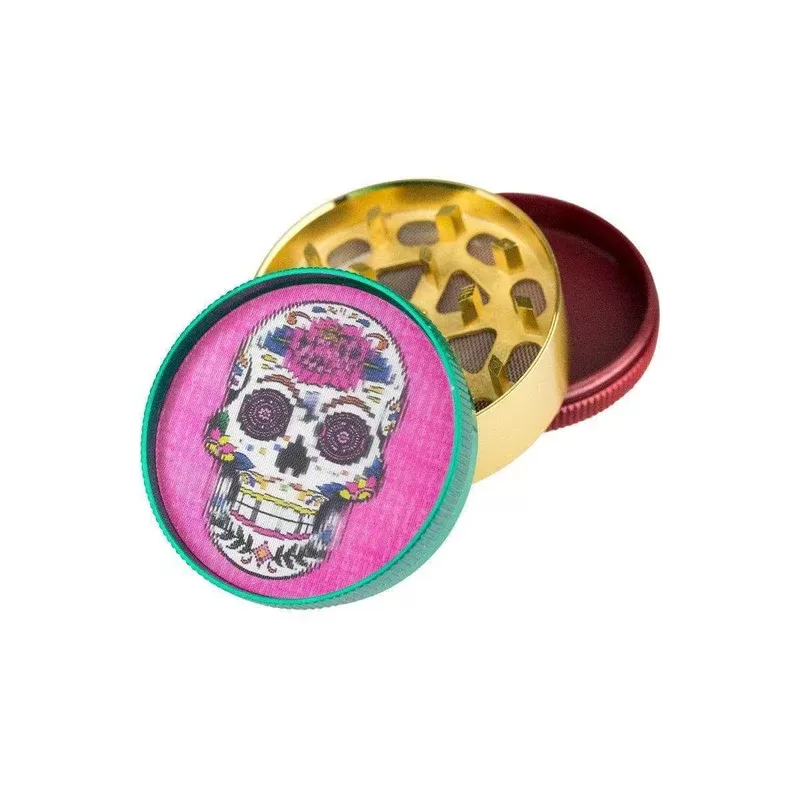 Hologram Voodoo Skull Metal Grinder – 3 Parts