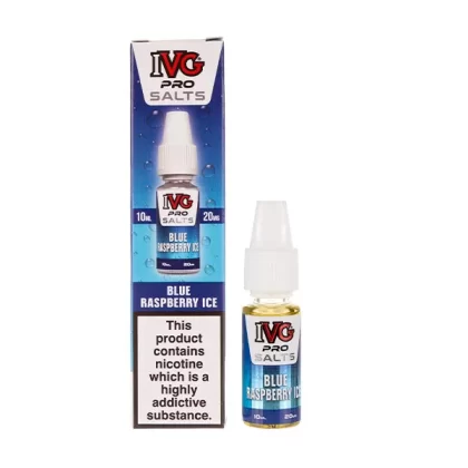 Blue Raspberry Ice Nic Salt E-Liquid by IVG Pro Salts - 20mg
