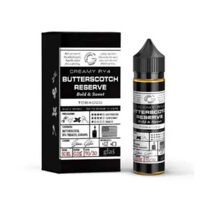 Glas Basix 50ml Shortfill E-Liquid Butterscotch Reserve - Nicotine Strength#0mg (7938F1)