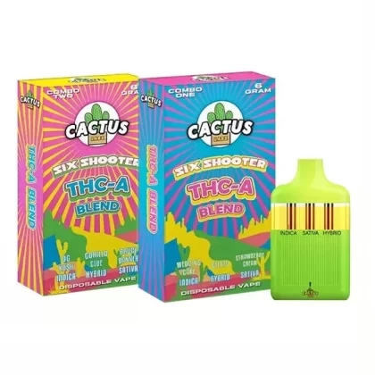 Cactus Labs Six Shooter THC-A Blend Disposable Vape 6G