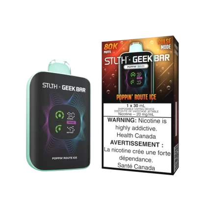 STLTH X GEEK BAR - Poppin' Route Ice - 20 mg/mL (wholeseller)(SK) - Excise FED (369BC5)