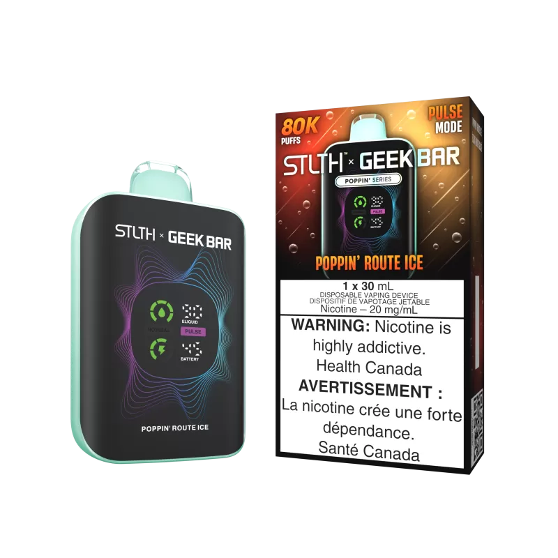 STLTH X GEEK BAR - Poppin' Route Ice - 20 mg/mL (wholeseller)(SK) - Excise FED (369BC5)