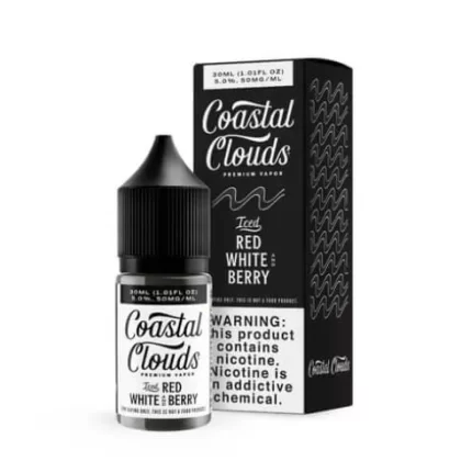 Coastal Clouds Salt E-Liquid Iced Red, White, and Berry 30ml