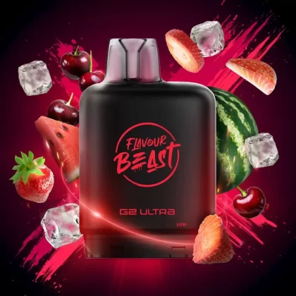Level X G2 Ultra Flavour Beast Pods – Strawberry Cherry Watermelon Ice, 50K Puffs