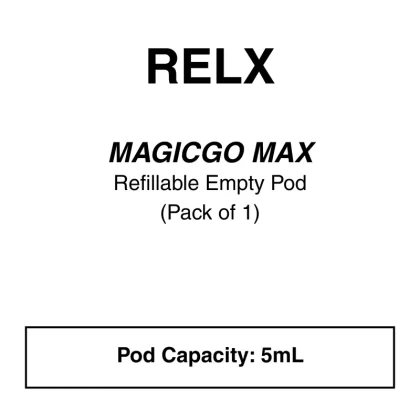 RELX – MagicGo Max – Refillable Pod -5mL - Vape Product