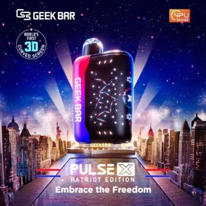 Patriot Edition – Geek Bar Pulse X – 25,000 Puff Disposable Vape