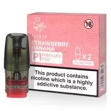 Strawberry Banana Elf Bar Mate P1 Prefilled Pod - Eliquidsupply