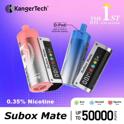 Kanger Subox Mate D 50K Disposable Pod - 40mL - 3.5% Salt Nic - Strawberry Watermelon