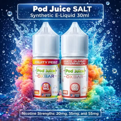 Pod Juice SALT Synthetic E-Liquid 30ml - Jewel Mango / 55mg - Vapeciga
