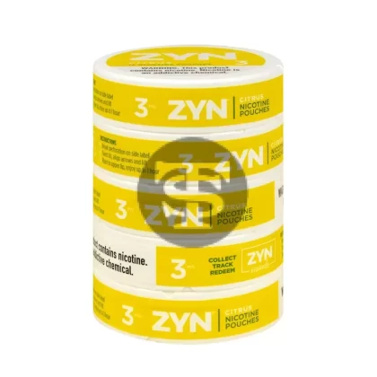 Zyn Nicotine pouches 3mg Citrus, 5 cans - Vape Store